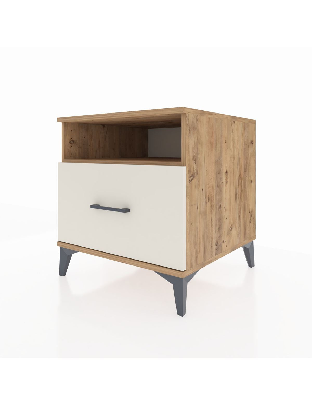 Kronos Komodin Tek Raflı Tek Çekmeceli 60x59x64 - S78M015V7C