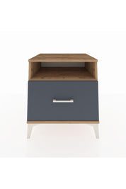 Kronos Komodin Tek Raflı Tek Çekmeceli 60x59x64 Çam-Antrasit