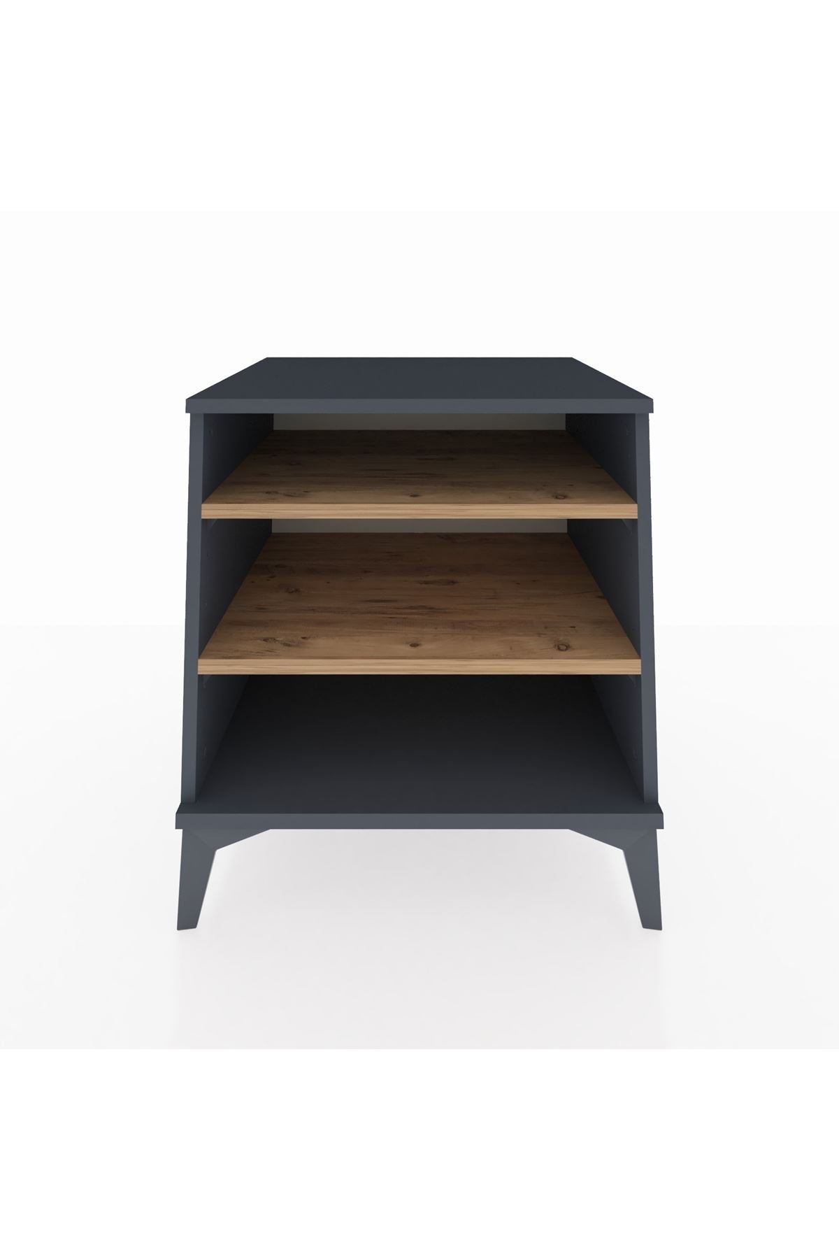 Kronos Komodin 2 Raflı 60x59x64 Antrasit-Çam