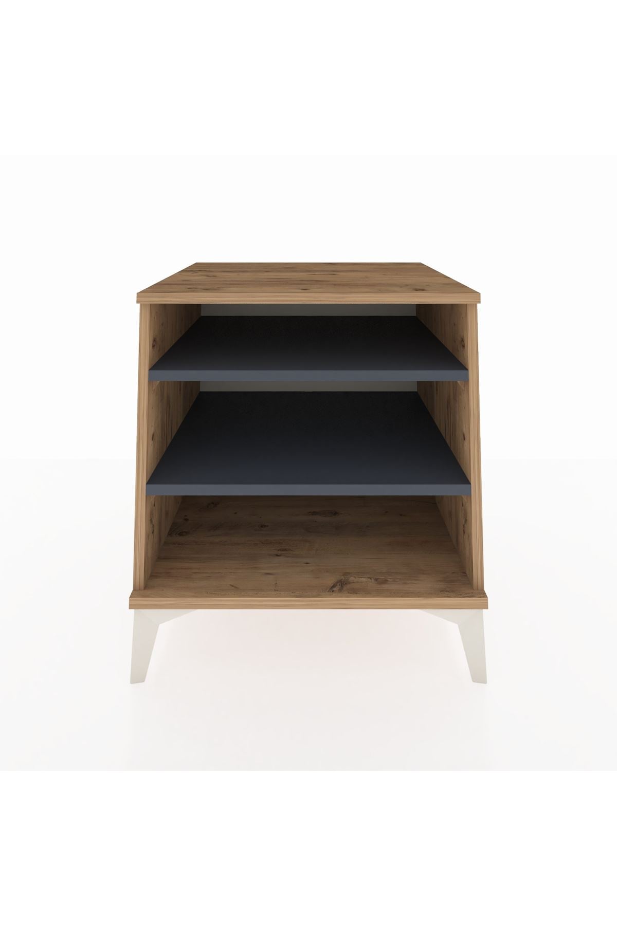 Kronos Komodin 2 Raflı 60x59x64 Çam-Antrasit