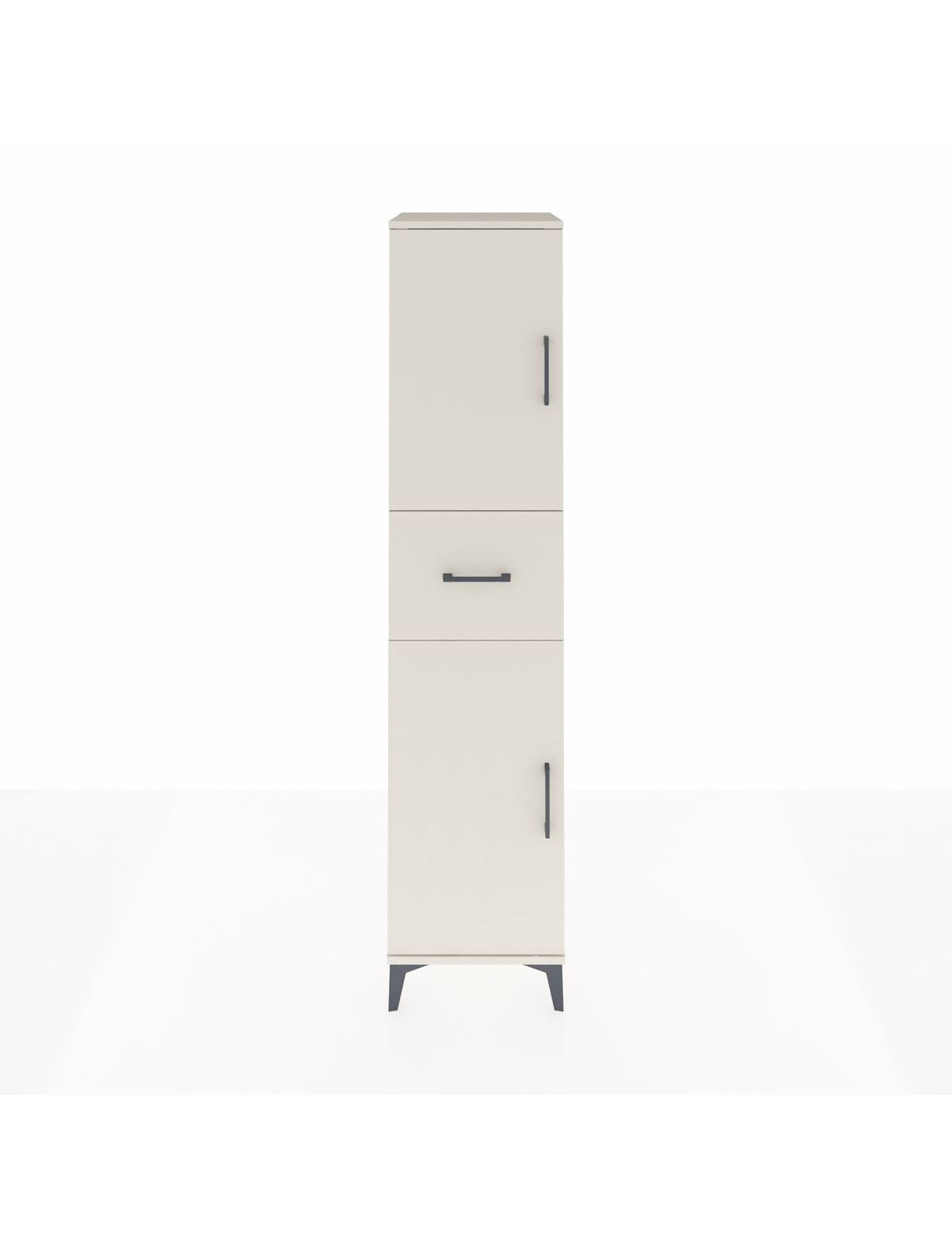 Hyperion Dolap 3 Raflı Tek Çekmeceli 2 Kapaklı 44x44x195 Aytaşı-Aytaşı