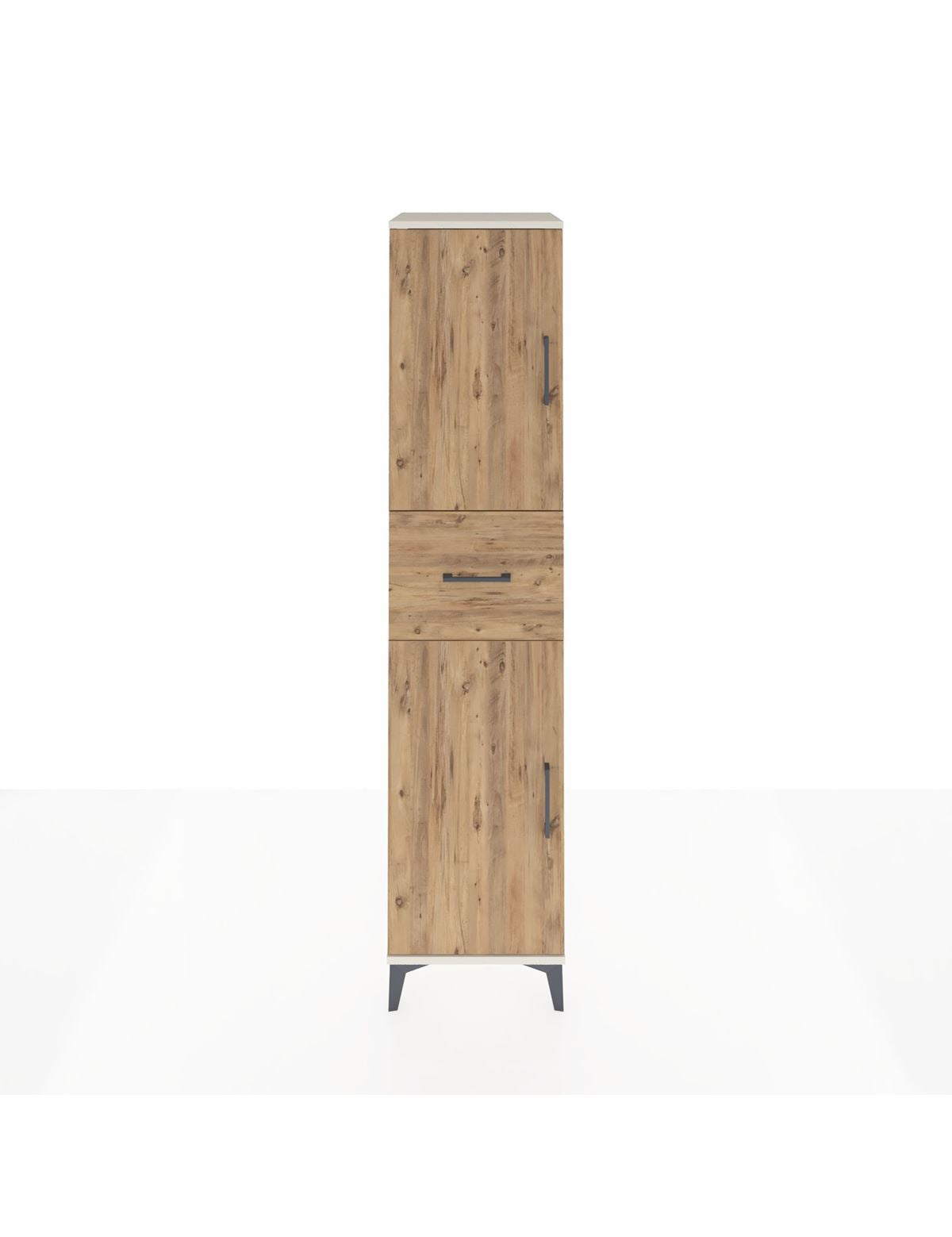 Hyperion Dolap 3 Raflı Tek Çekmeceli 2 Kapaklı 44x44x195 Aytaşı-Çam