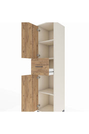 Hyperion Dolap 3 Raflı Tek Çekmeceli 2 Kapaklı 44x44x195 Aytaşı-Çam