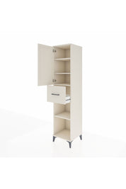 Hyperion Dolap 4 Raflı Tek Çekmeceli Tek Kapaklı 44x44x195 Aytaşı-Aytaşı