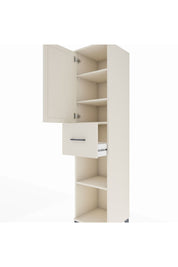 Hyperion Dolap 4 Raflı Tek Çekmeceli Tek Kapaklı 44x44x195 Aytaşı-Aytaşı