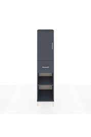 Hyperion Dolap 4 Raflı Tek Çekmeceli Tek Kapaklı 44x44x195 Antrasit-Antrasit