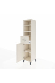 Hyperion Dolap 4 Raflı Tek Çekmeceli Tek Kapaklı 44x44x195 Aytaşı-Aytaşı