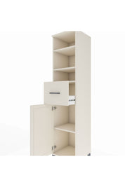 Hyperion Dolap 4 Raflı Tek Çekmeceli Tek Kapaklı 44x44x195 Aytaşı-Aytaşı