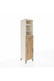 Hyperion Dolap 4 Raflı Tek Çekmeceli Tek Kapaklı 44x44x195 Aytaşı-Çam