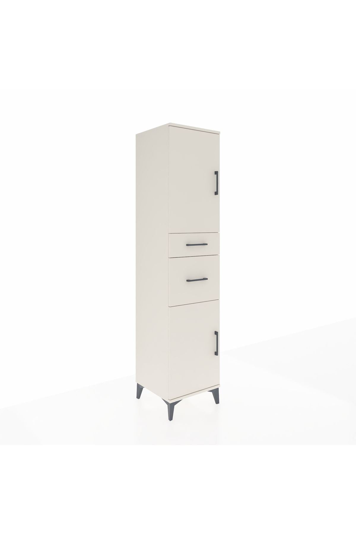 Hyperion Dolap 4 Raflı 2 Çekmeceli Tek Kapaklı 44x44x195 Aytaşı-Aytaşı