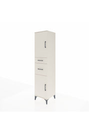 Hyperion Dolap 4 Raflı 2 Çekmeceli Tek Kapaklı 44x44x195 Aytaşı-Aytaşı