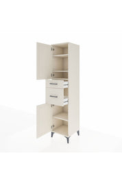 Hyperion Dolap 4 Raflı 2 Çekmeceli Tek Kapaklı 44x44x195 Aytaşı-Aytaşı