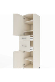 Hyperion Dolap 4 Raflı 2 Çekmeceli Tek Kapaklı 44x44x195 Aytaşı-Aytaşı