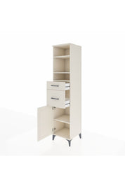 Hyperion Dolap 4 Raflı 2 Çekmeceli Tek Kapaklı 44x44x195 Aytaşı-Aytaşı