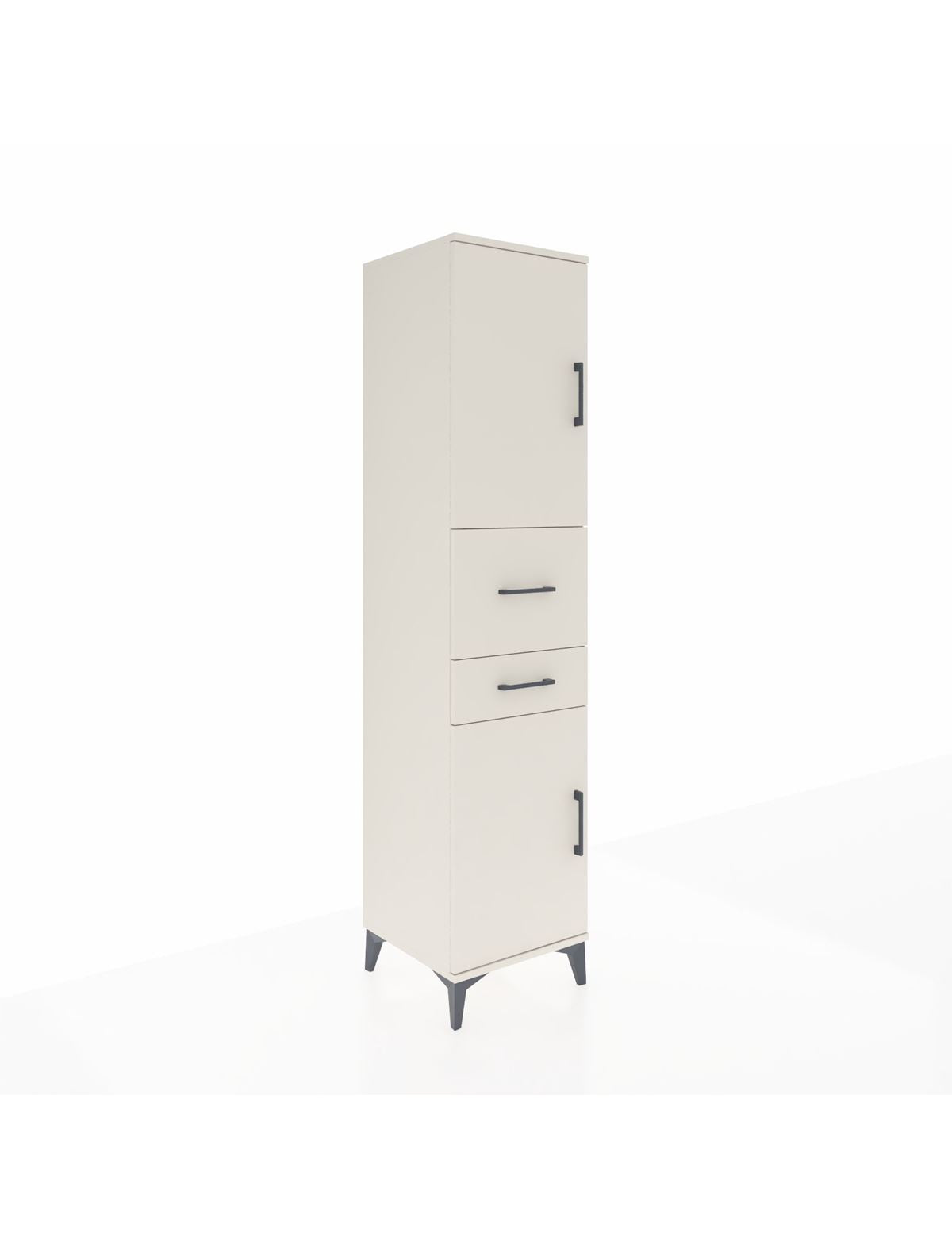 Hyperion Dolap 4 Raflı 2 Çekmeceli 2 Kapaklı 44x44x195 Aytaşı-Aytaşı