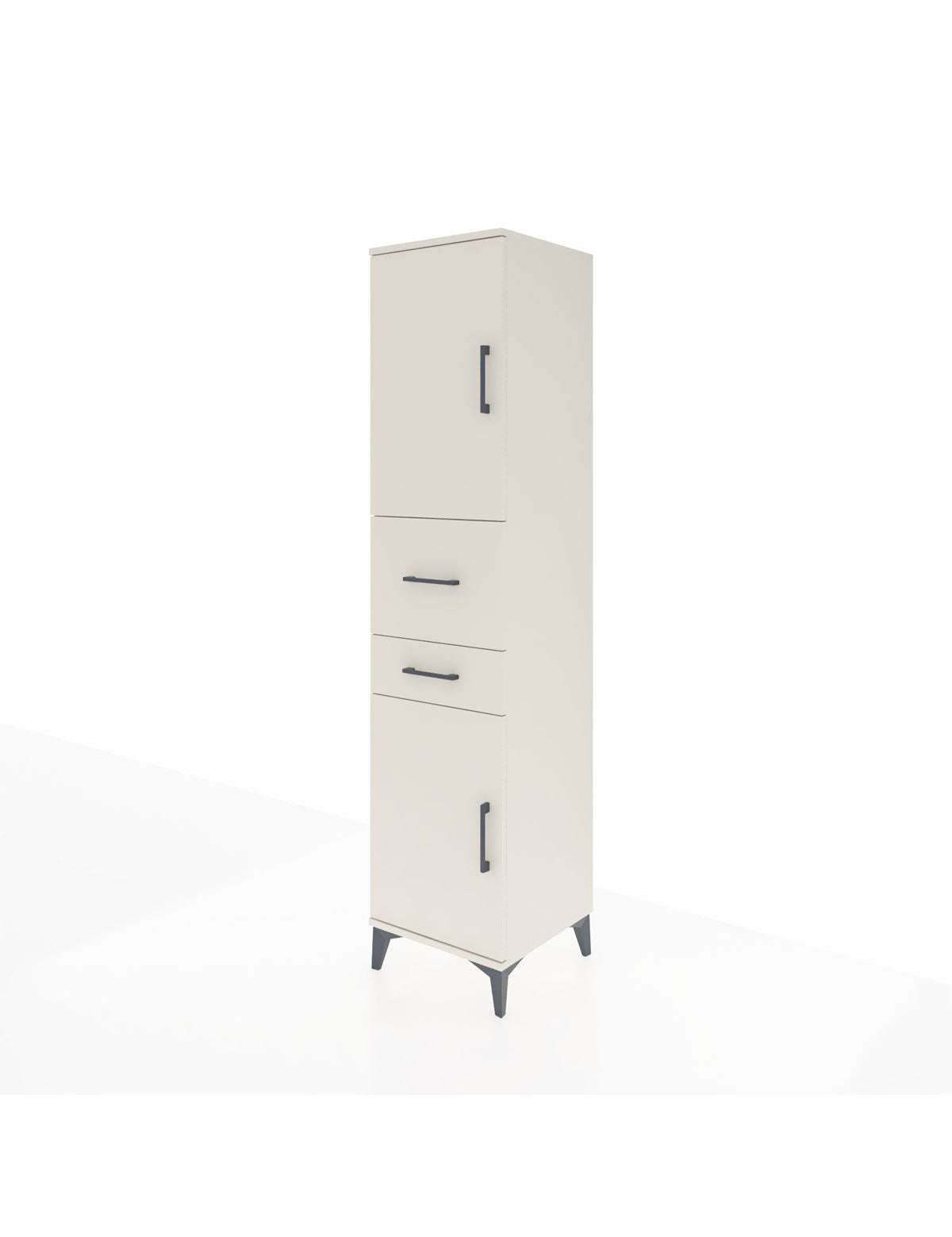 Hyperion Dolap 4 Raflı 2 Çekmeceli 2 Kapaklı 44x44x195 - S58M007V1B