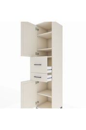 Hyperion Dolap 4 Raflı 2 Çekmeceli 2 Kapaklı 44x44x195 Aytaşı-Aytaşı