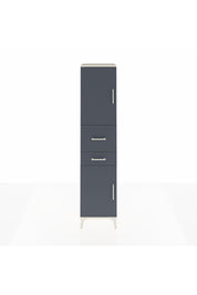 Hyperion Dolap 4 Raflı 2 Çekmeceli 2 Kapaklı 44x44x195 Aytaşı-Antrasit