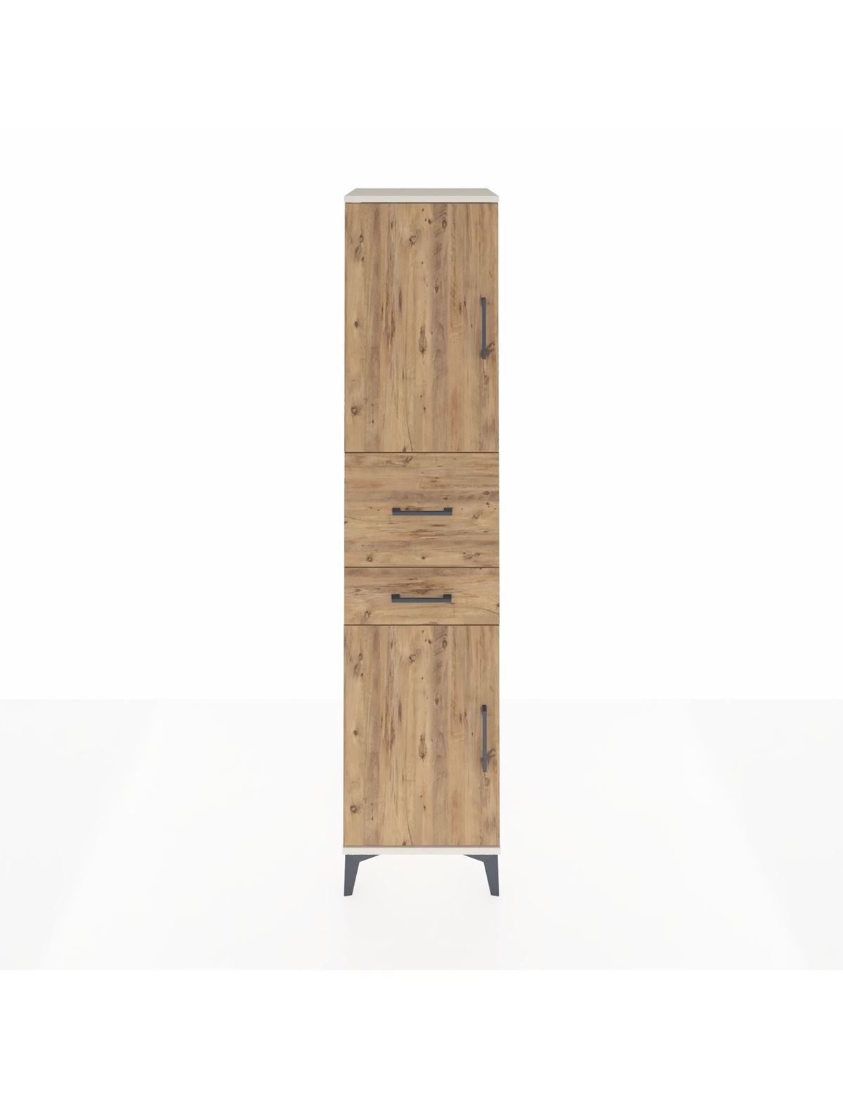 Hyperion Dolap 4 Raflı 2 Çekmeceli 2 Kapaklı 44x44x195 Aytaşı-Çam