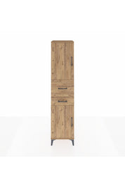 Hyperion Dolap 4 Raflı 2 Çekmeceli 2 Kapaklı 44x44x195 Çam-Çam