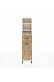 Hyperion Dolap 4 Raflı 2 Çekmeceli Tek Kapaklı 44x44x195 Aytaşı-Çam