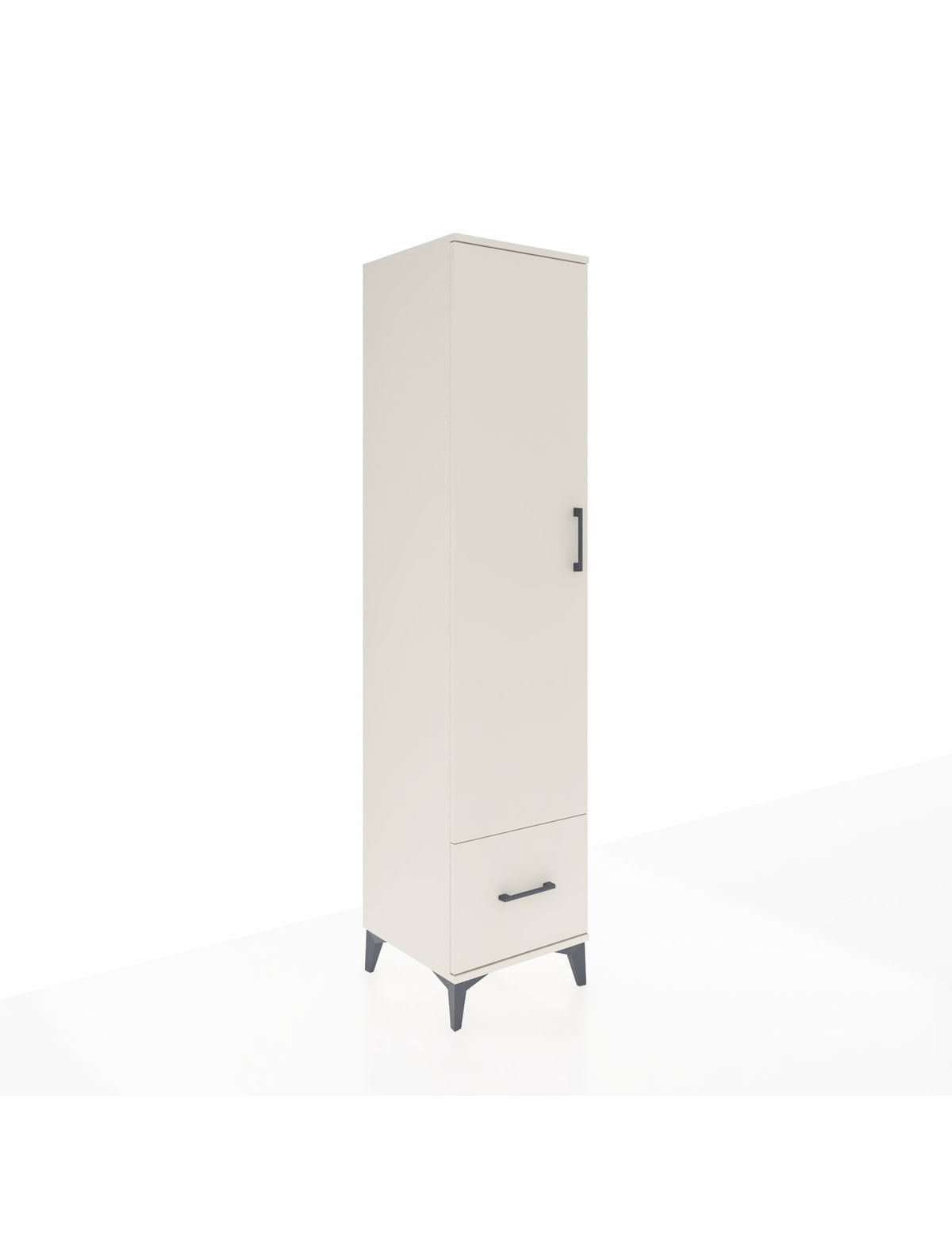 Hyperion Dolap 3 Raflı Tek Çekmeceli Tek Askılı 44x44x195 Aytaşı-Aytaşı