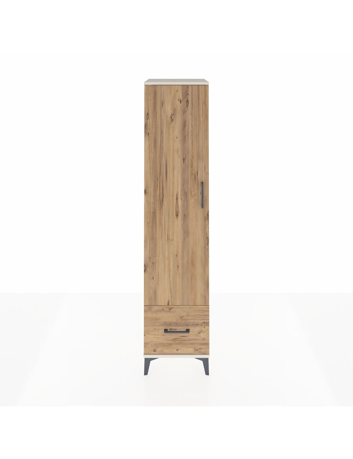 Hyperion Dolap 3 Raflı Tek Çekmeceli Tek Askılı 44x44x195 Aytaşı-Çam