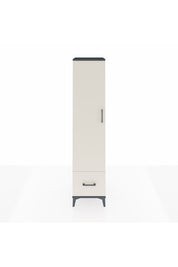 Hyperion Dolap 3 Raflı Tek Çekmeceli Tek Askılı 44x44x195 Antrasit-Aytaşı