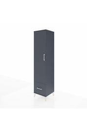 Hyperion Dolap 3 Raflı Tek Çekmeceli Tek Askılı 44x44x195 Antrasit-Antrasit