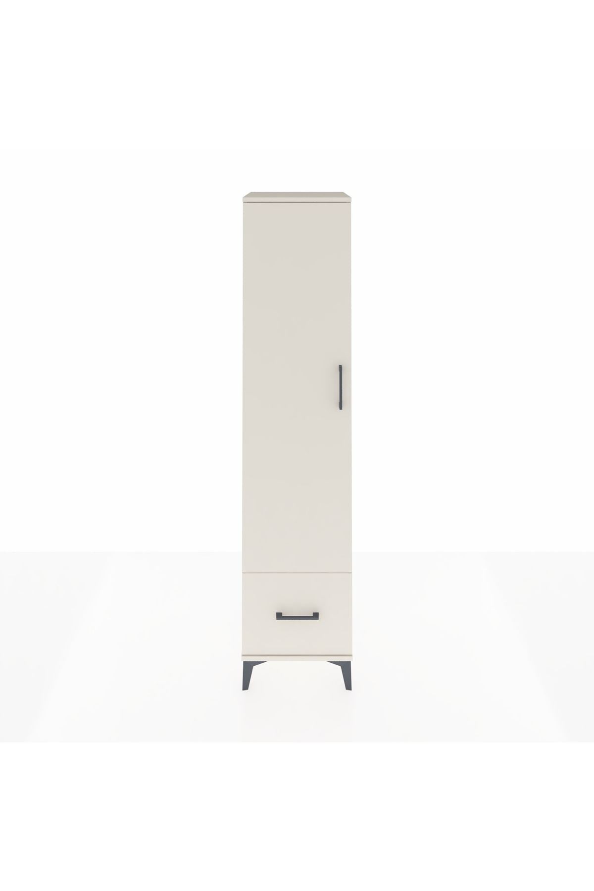 Hyperion Dolap 5 Raflı Tek Çekmeceli Tek Kapaklı 44x44x195 Aytaşı-Aytaşı