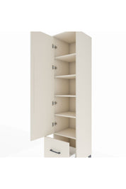 Hyperion Dolap 5 Raflı Tek Çekmeceli Tek Kapaklı 44x44x195 Aytaşı-Aytaşı