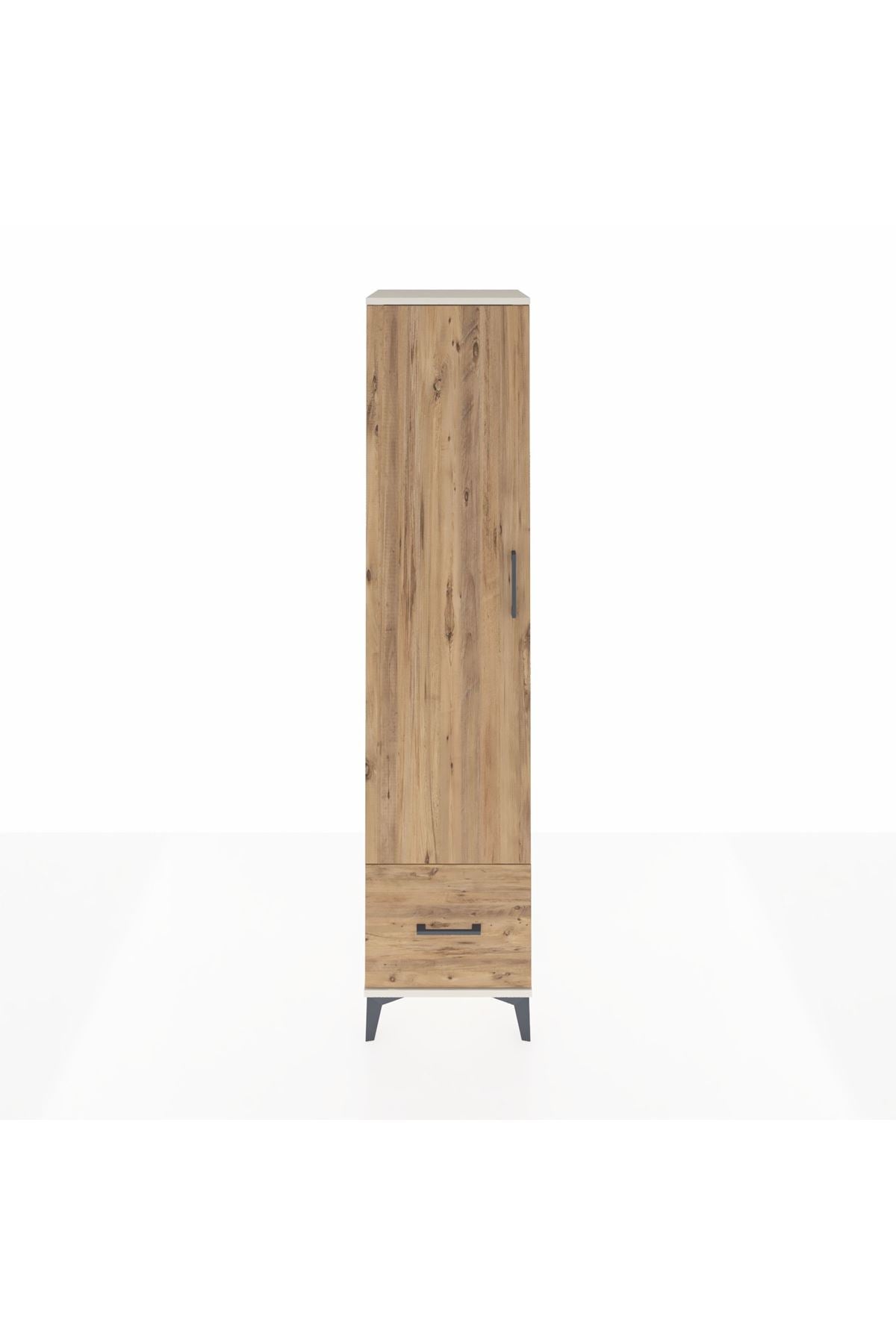 Hyperion Dolap 5 Raflı Tek Çekmeceli Tek Kapaklı 44x44x195 Aytaşı-Çam