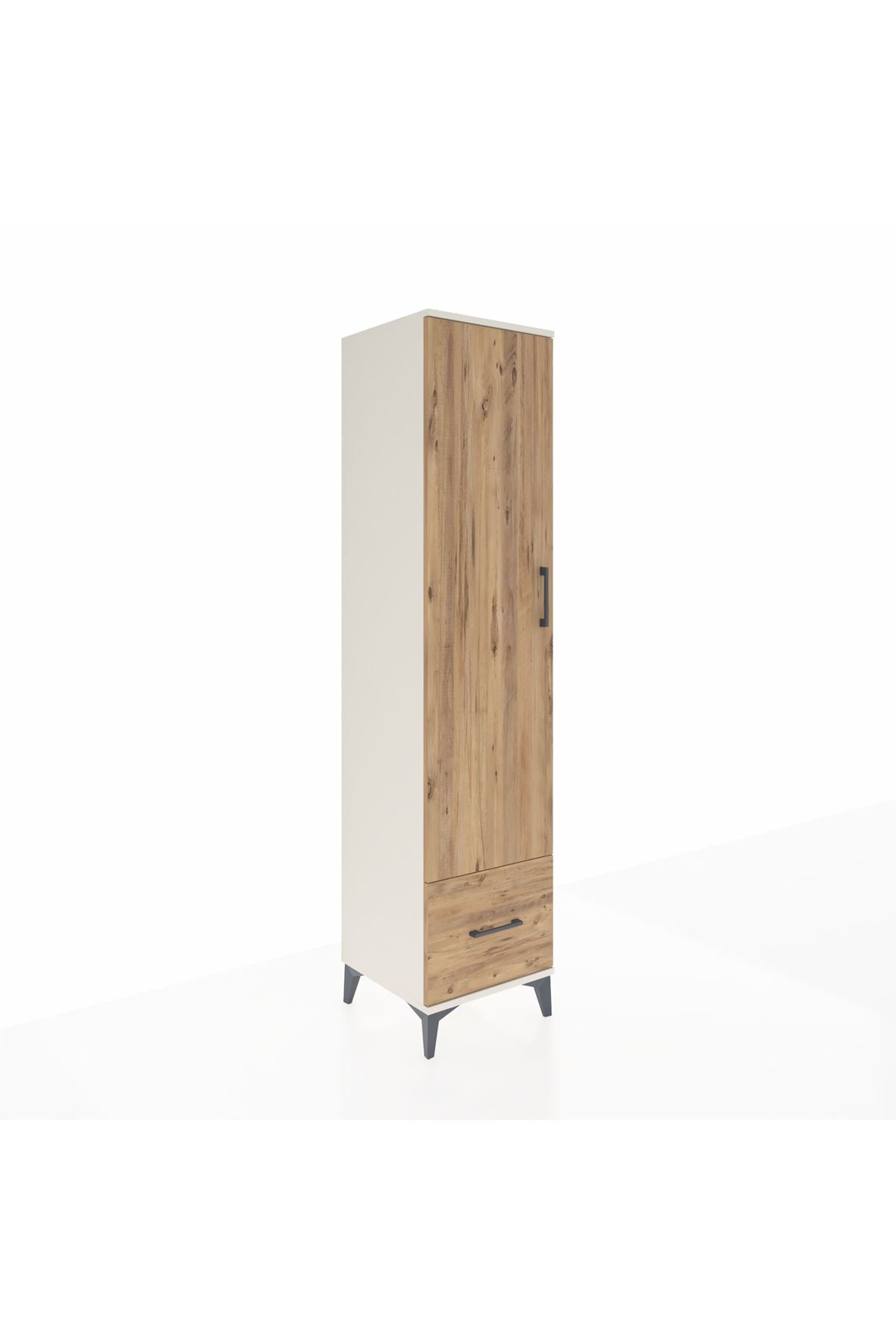 Hyperion Dolap 5 Raflı Tek Çekmeceli Tek Kapaklı 44x44x195 Aytaşı-Çam