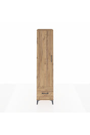 Hyperion Dolap 5 Raflı Tek Çekmeceli Tek Kapaklı 44x44x195 Çam-Çam