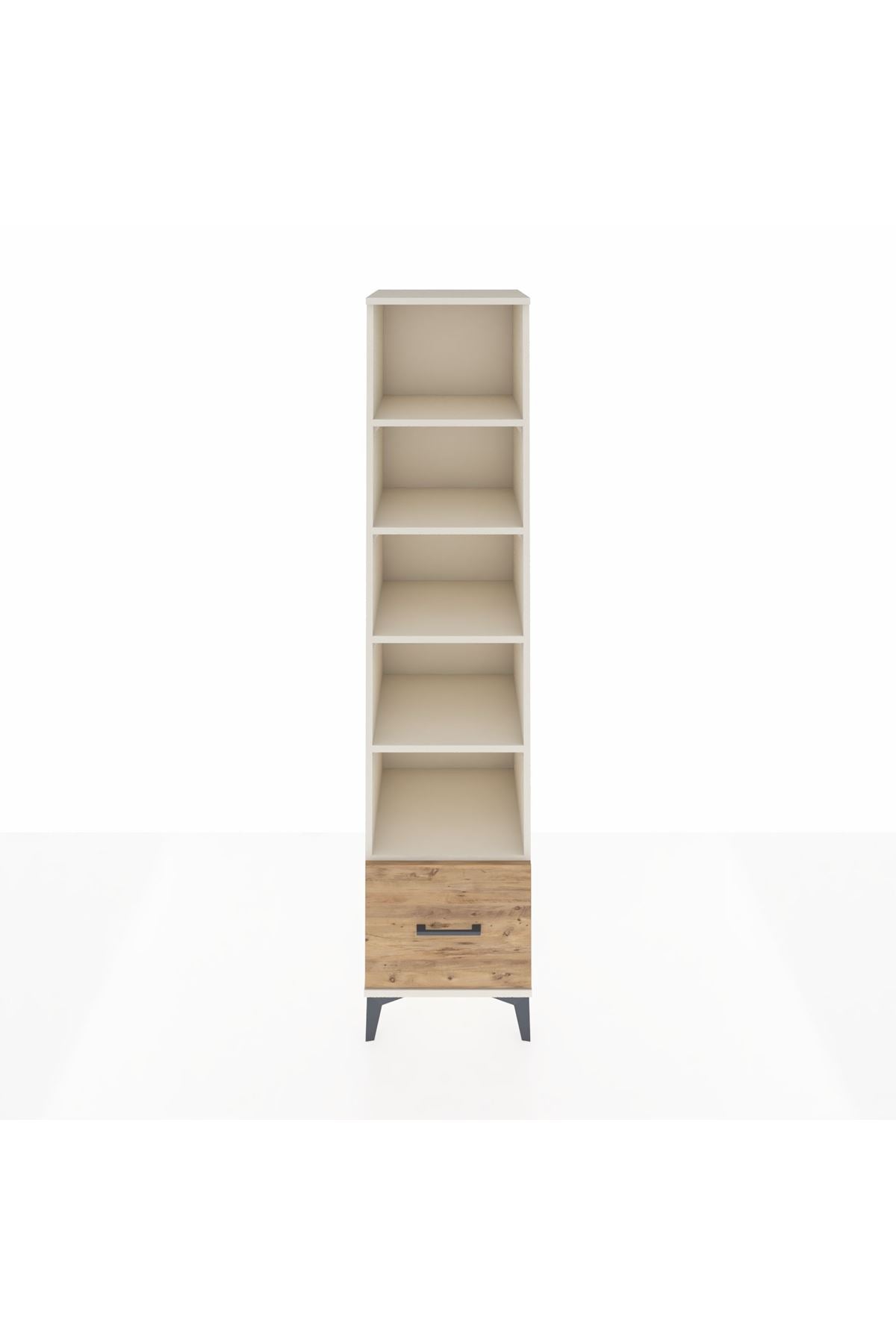 Hyperion Dolap 5 Raflı Tek Çekmeceli 44x44x195 Aytaşı-Çam