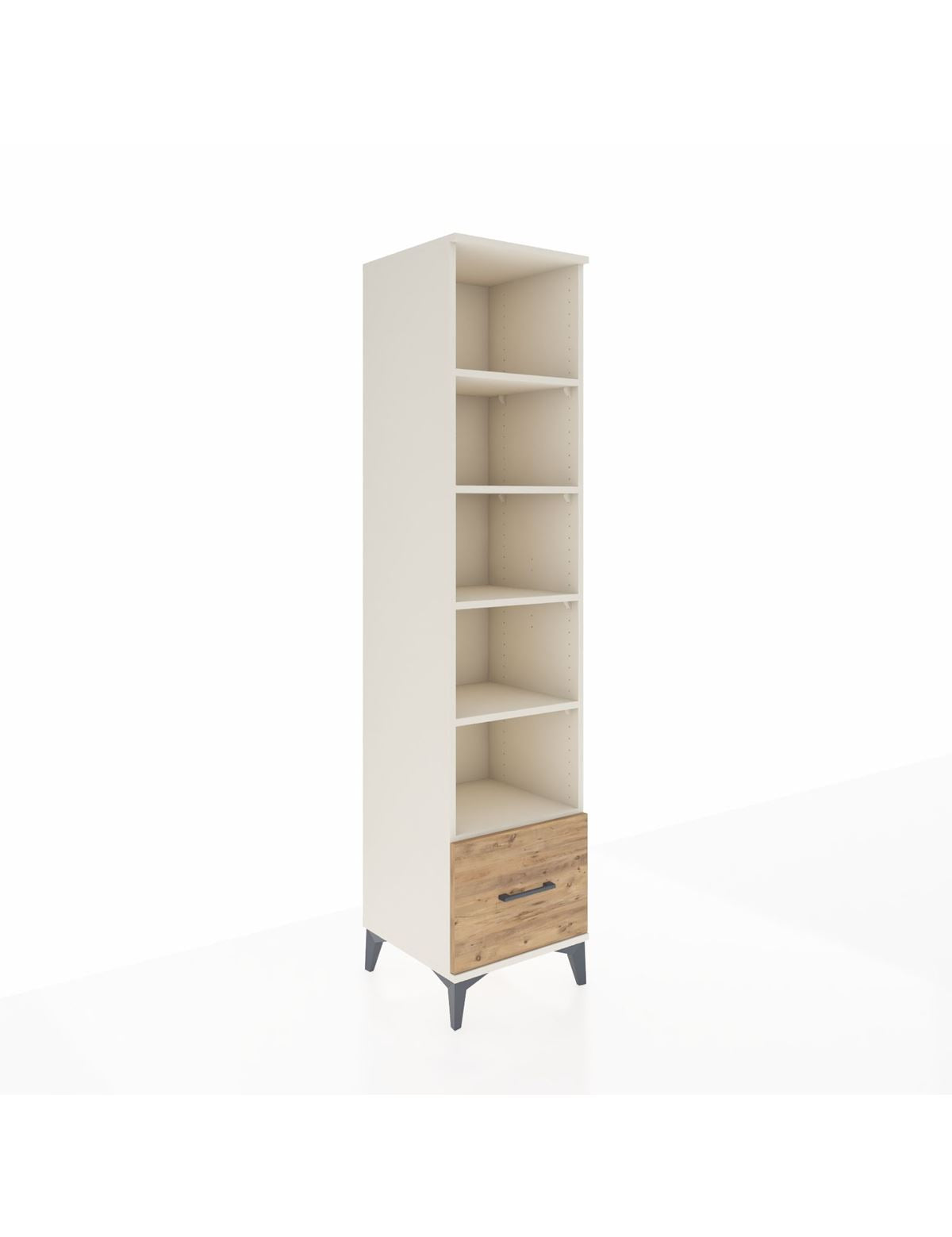 Hyperion Dolap 5 Raflı Tek Çekmeceli 44x44x195 Aytaşı-Çam