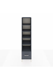 Hyperion Dolap 5 Raflı Tek Çekmeceli 44x44x195 Antrasit-Antrasit