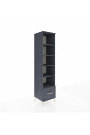 Hyperion Dolap 5 Raflı Tek Çekmeceli 44x44x195 Antrasit-Antrasit