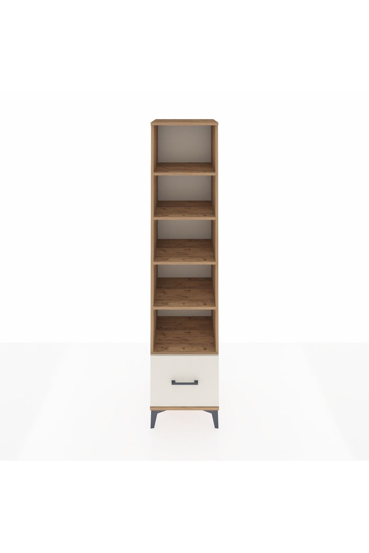 Hyperion Dolap 5 Raflı Tek Çekmeceli 44x44x195 Çam-Aytaşı