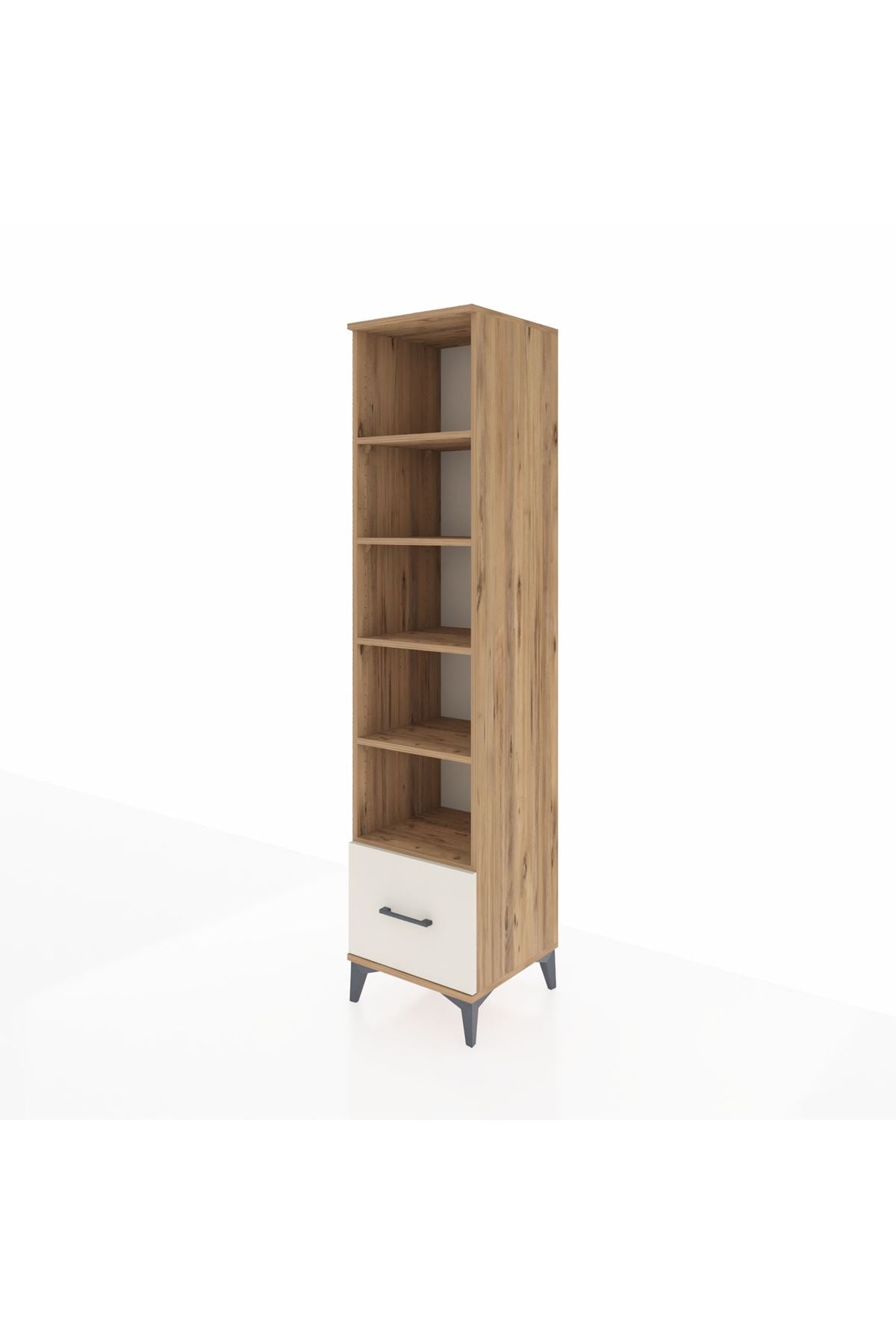 Hyperion Dolap 5 Raflı Tek Çekmeceli 44x44x195 Çam-Aytaşı