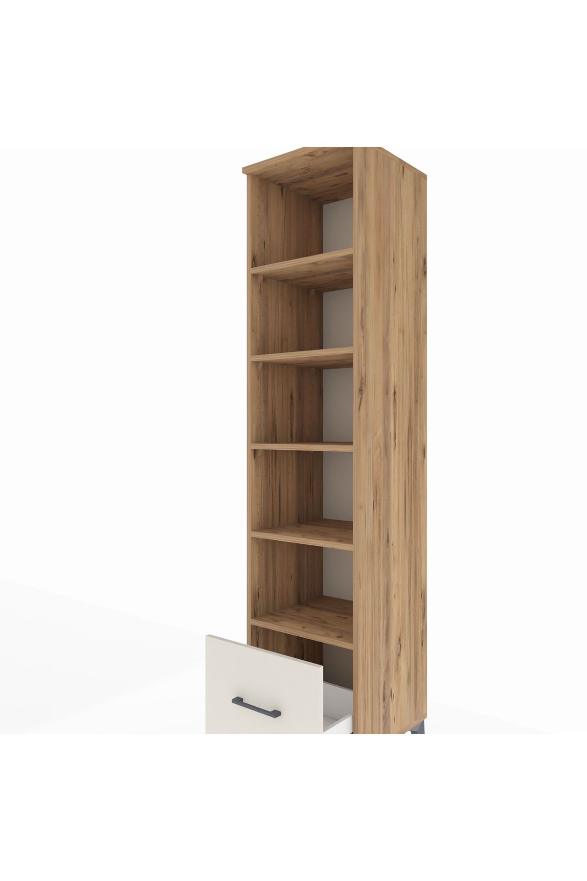 Hyperion Dolap 5 Raflı Tek Çekmeceli 44x44x195 Çam-Aytaşı