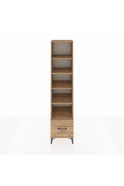 Hyperion Dolap 5 Raflı Tek Çekmeceli 44x44x195 Çam-Çam