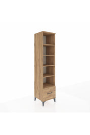 Hyperion Dolap 5 Raflı Tek Çekmeceli 44x44x195 Çam-Çam