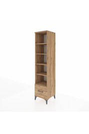 Hyperion Dolap 5 Raflı Tek Çekmeceli 44x44x195 Çam-Çam