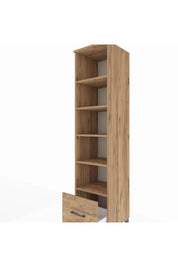 Hyperion Dolap 5 Raflı Tek Çekmeceli 44x44x195 Çam-Çam