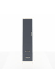 Hyperion Dolap 2 Raflı 2 Çekmeceli Tek Askılı 44x44x195 Aytaşı-Antrasit