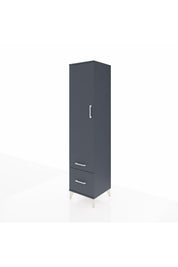 Hyperion Dolap 2 Raflı 2 Çekmeceli Tek Askılı 44x44x195 Antrasit-Antrasit