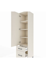 Hyperion Dolap 4 Raflı 2 Çekmeceli Tek Kapaklı 44x44x195 Aytaşı-Aytaşı