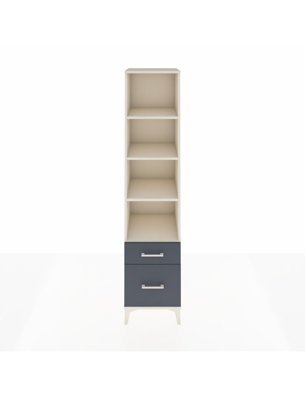 Hyperion Dolap 4 Raflı 2 Çekmeceli 44x44x195 Aytaşı-Antrasit