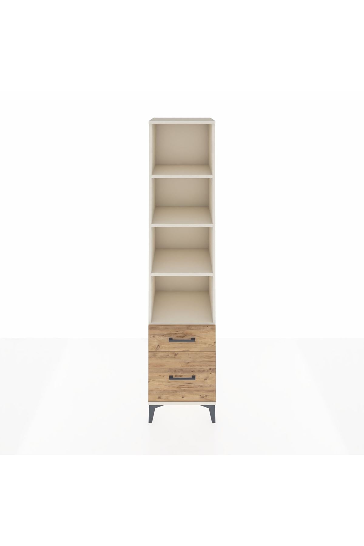 Hyperion Dolap 4 Raflı 2 Çekmeceli 44x44x195 Aytaşı-Çam